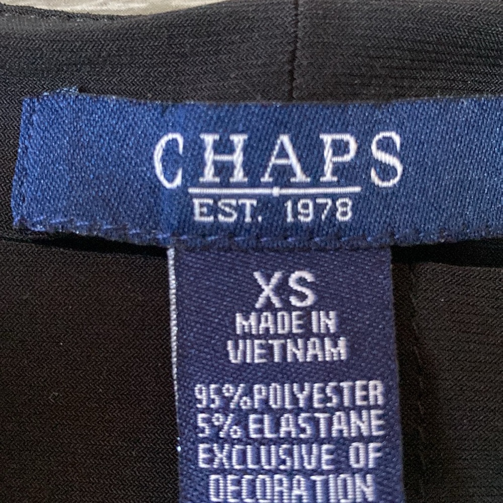 Chaps black dress